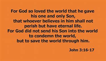Image result for John 3:16-17 bible verse